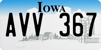 IA license plate AVV367