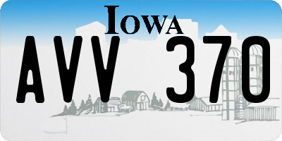 IA license plate AVV370
