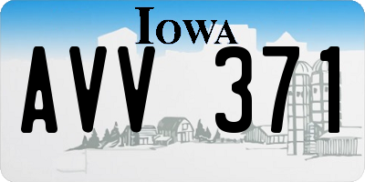 IA license plate AVV371