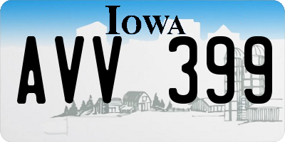 IA license plate AVV399