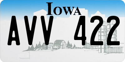 IA license plate AVV422