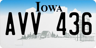 IA license plate AVV436