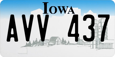 IA license plate AVV437