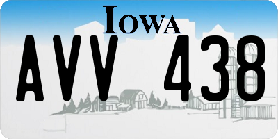 IA license plate AVV438