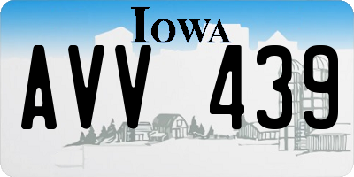 IA license plate AVV439