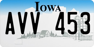 IA license plate AVV453