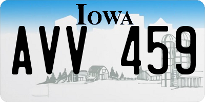 IA license plate AVV459