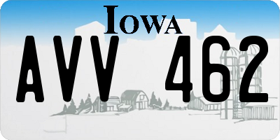 IA license plate AVV462