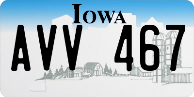 IA license plate AVV467