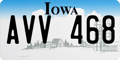 IA license plate AVV468