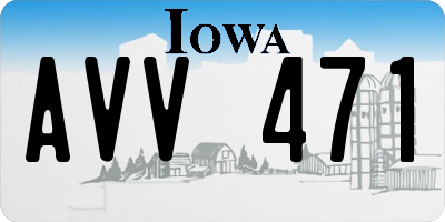IA license plate AVV471