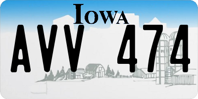IA license plate AVV474