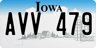 IA license plate AVV479