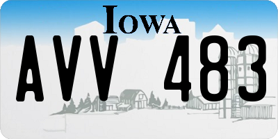 IA license plate AVV483