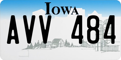 IA license plate AVV484