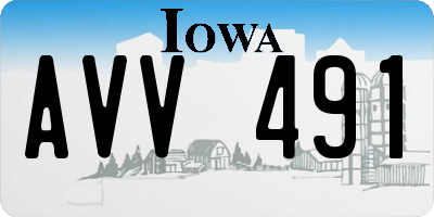 IA license plate AVV491
