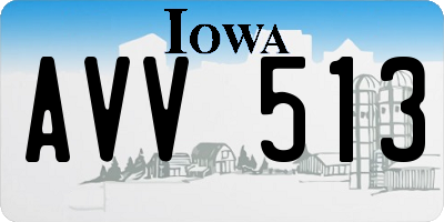 IA license plate AVV513