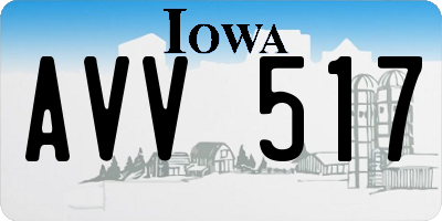 IA license plate AVV517