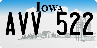 IA license plate AVV522