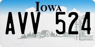 IA license plate AVV524