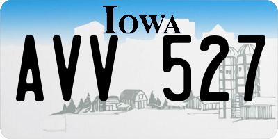 IA license plate AVV527