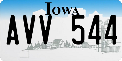 IA license plate AVV544
