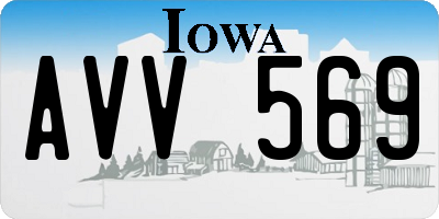 IA license plate AVV569