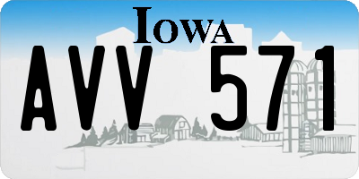 IA license plate AVV571