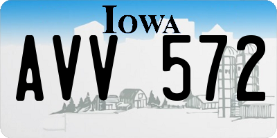 IA license plate AVV572