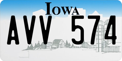 IA license plate AVV574