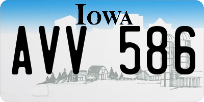 IA license plate AVV586
