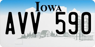 IA license plate AVV590