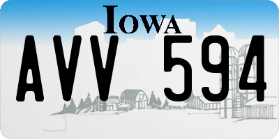 IA license plate AVV594