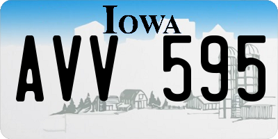 IA license plate AVV595