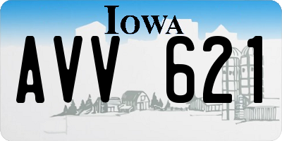 IA license plate AVV621