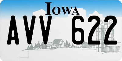 IA license plate AVV622