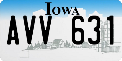 IA license plate AVV631