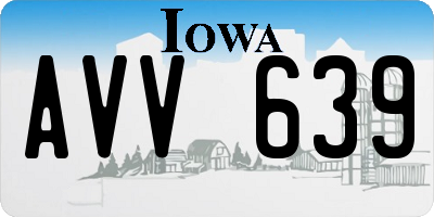 IA license plate AVV639