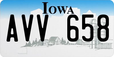 IA license plate AVV658
