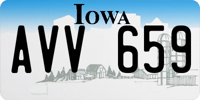 IA license plate AVV659
