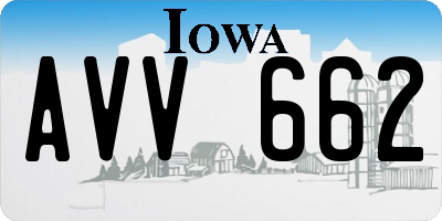 IA license plate AVV662