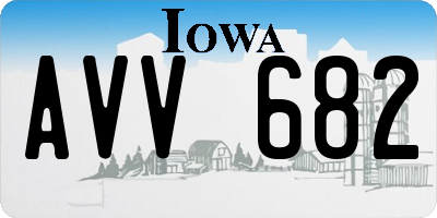IA license plate AVV682