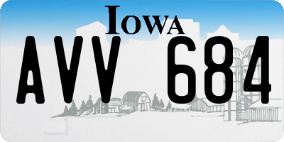 IA license plate AVV684