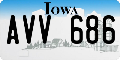 IA license plate AVV686