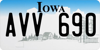 IA license plate AVV690