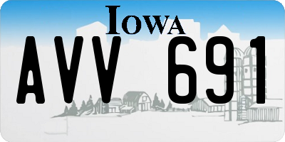 IA license plate AVV691