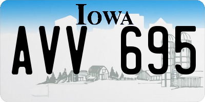 IA license plate AVV695