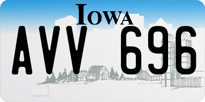 IA license plate AVV696