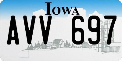 IA license plate AVV697