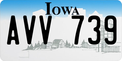 IA license plate AVV739
